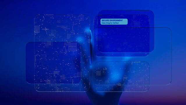 Digital touch confirms identification in secure setting