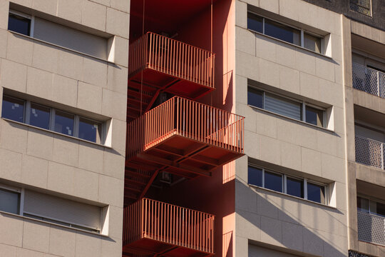 Apartment Building Balconies