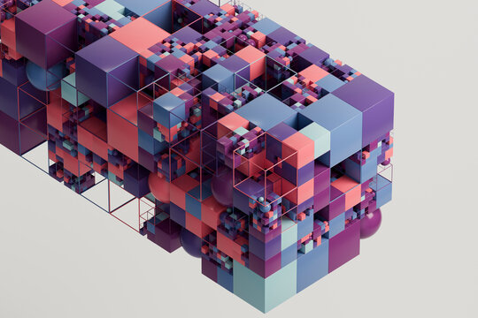 Crimson Circuit Blocks 3D