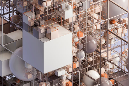 Floating Core Cube 3D