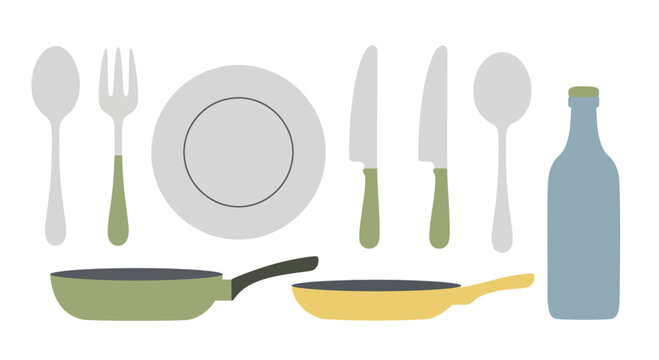 Essential Kitchen Utensils and Cookware Collection for Everyday Cooking.