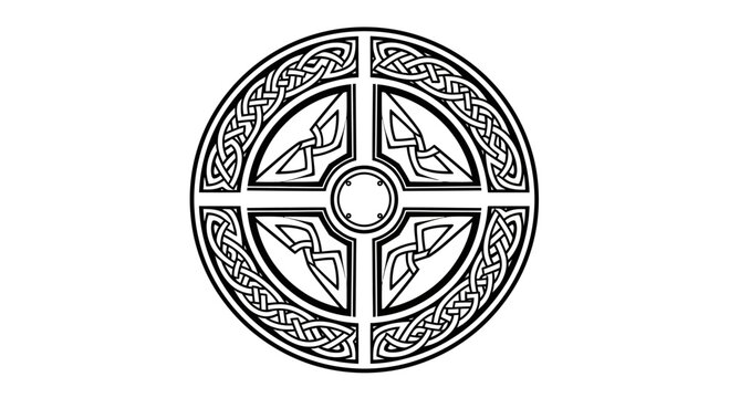 Intricate Celtic Knotwork Circle Design.