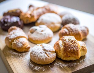 Fototapeta premium Delicious Assortment of Freshly Baked Pastries