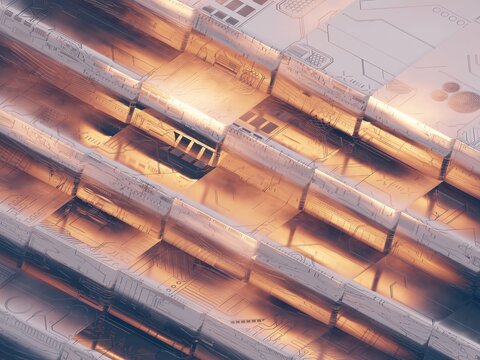 Looking at Digital Patterns and Textures in a Modern Design Setup