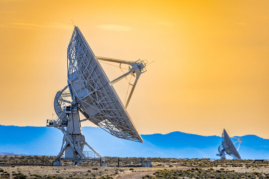 Close Up VLA Radio Telescope Dish at NRAO VLA New Mexico