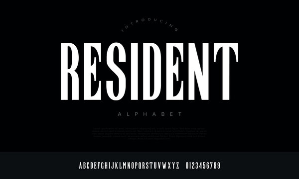 Elegant Tall Condensed Serif Alphabet Font Set For Luxury Magazine Headline Branding And Editorial Design