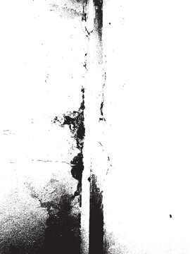Right-Heavy Black and White Grunge Wall Corner Distress Texture.