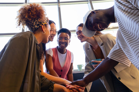 Team collaboration in a modern office environment