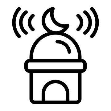 Adzan Line Icon