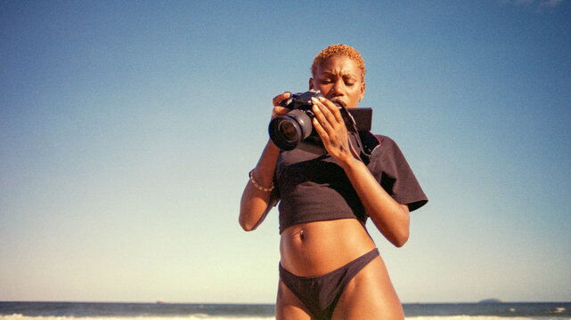 Beach Photographer With Camera