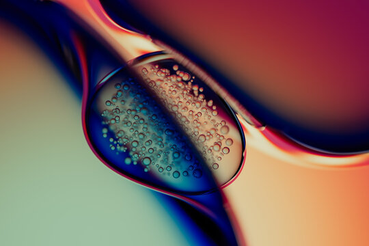 Abstract Macro Liquid Bubbles