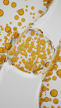 Abstract Macro Liquid Bubbles