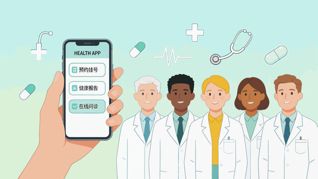 Health app with medical professionals