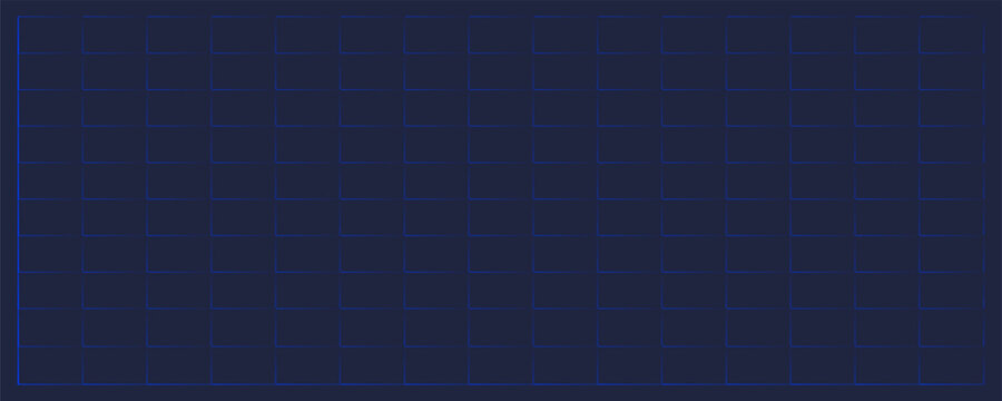 Abstract digital background featuring a dark blue geometric grid of glowing thin lines with a subtle gradient effect on a dark navy surface