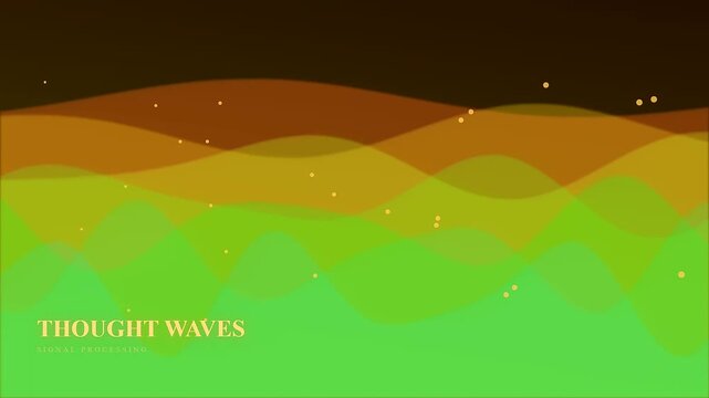 A sophisticated digital manifestation of AI powered brainstorming where iridescent organic waves ripple through a spectrum of verdant and golden hues simulating intricate neural activity