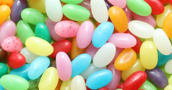 Pile of delicious colorful as background, rotating