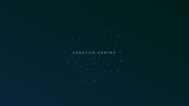 A sophisticated visualization of AI powered brainstorming manifesting as a luminous swirling vortex of interconnected data particles against a deep emerald nocturnal digital void backdrop