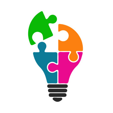 Creative teamwork illustration with bub icon