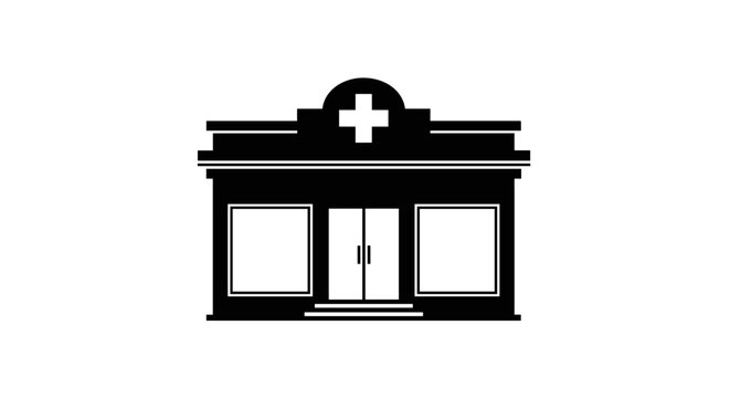 Medical Building Front Entrance Structure.