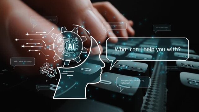 Conversational AI assistant enhances chatbot interaction. AI assistant supports queries, answers instantly, AI assistant improves experience, and AI assistant drives engagement. Marrow