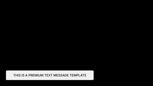 Premium Minimalist Text Message Chat Bubble Animation Template