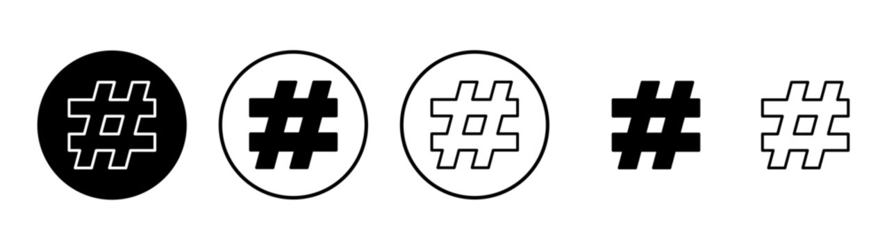 Hashtag icon vector. hashtag sign and symbol