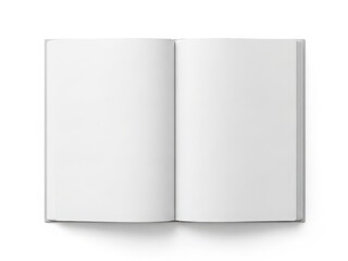 Naklejka premium An open book with blank pages ready for writing or drawing.