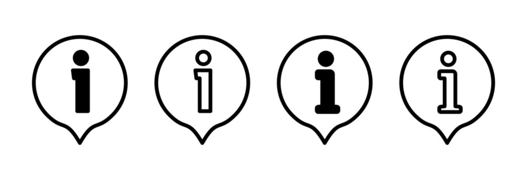 Information sign icon vector illustration. about us sign and symbol. question mark icon
