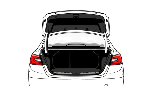 Car Trunk Open Back.