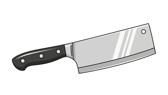 Large Meat Cleaver Knife.