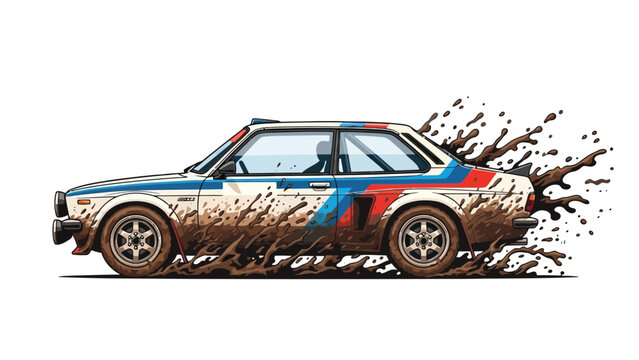 Racing Car Mud Splash.