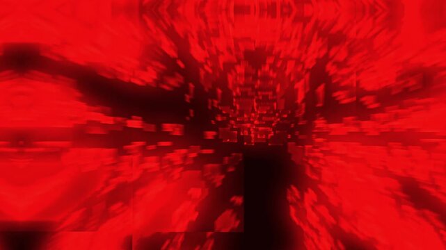 Red Experimental Energy Core Reactor Unstable Cyber Abstract VJ Loop Seamless 4K