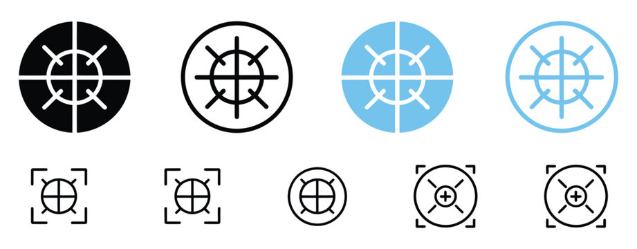 Scan QR code icon set, scanning code symbol and  scanner icons, modern flat vector illustration collection, clean minimal design
