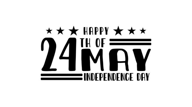 Celebrating independence with joyful 24th of may festivities. Perfect for patriotic designs, event promotions, and national pride campaigns.