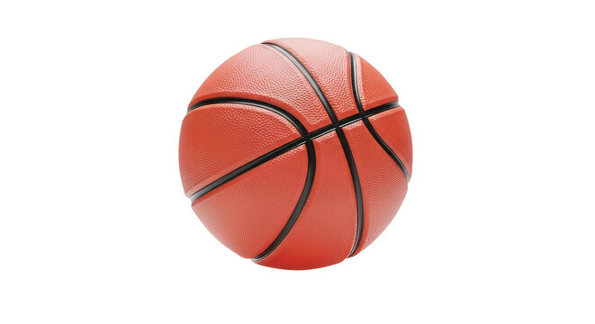 Isolated Basketball on White Background.