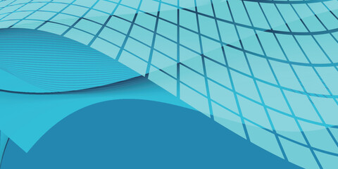 Obraz premium Abstract Geometric Wave Pattern Background Design