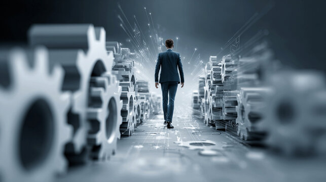 AI driven intelligent document processing technology concept with semantic analytics accelerating enterprise workflow automation