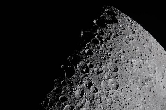 Captured by the Artemis II crew, the heavily cratered terrain of the eastern edge of the South Pole-Aitken. Image Credit: NASA