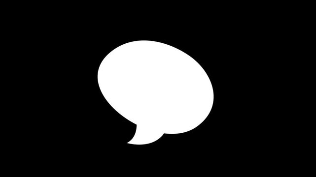 Message bubble typing animation. Chat message in motion graphics,n Internet message cloud conversation - typing animation,
typing text message cloud conversation, text SMS message chatting 