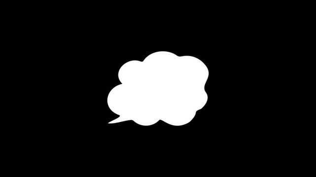 Message bubble typing animation. Chat message in motion graphics,n Internet message cloud conversation - typing animation,
typing text message cloud conversation, text SMS message chatting 
