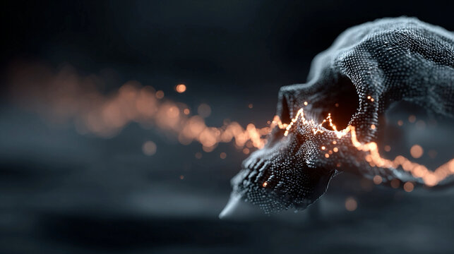 AI driven interpretive signal alignment technology concept with meaning convergence analytics and clarity background