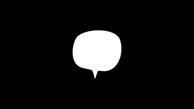 Text typing in messenger, sending message, typing text message, sending messages using mobile chat,
White text message bubble popping up on screen with a 'writing' loading symbol