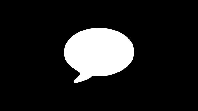Text typing in messenger, sending message, typing text message, sending messages using mobile chat,
White text message bubble popping up on screen with a 'writing' loading symbol