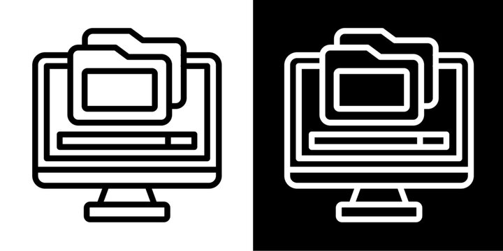 Clipboard Icon Set White Style Collection