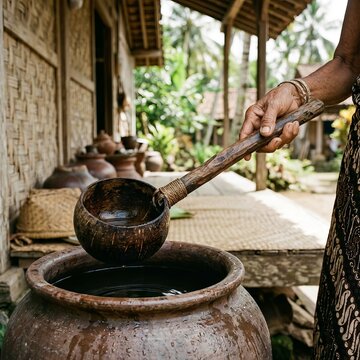 raditional Coconut Shell Dipper &ndash; Rustic Kitchen Tool