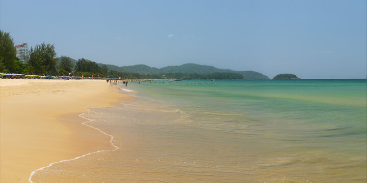 Panoram, beautiful view of Karon Beach in Phuket, Thailand.