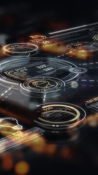 AI and automation themed motion graphics overlaying a CPU backdrop