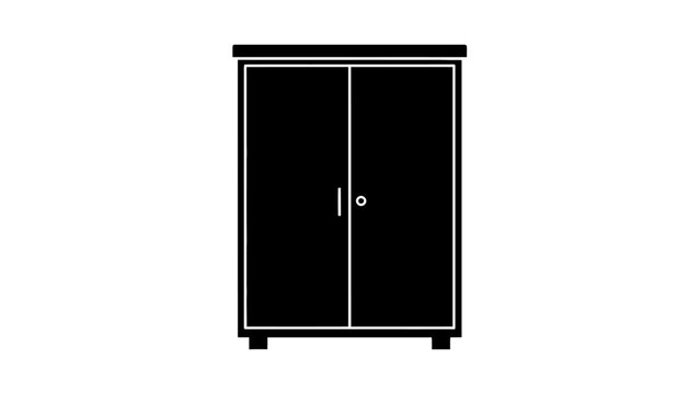 Black Double Door Cabinet Furniture.