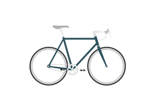 Modern Minimalist Road Bicycle Vector Illustration for Urban Cycling and Commuting