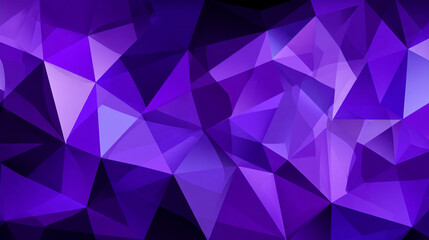 Obraz premium rich abstract low poly geometric background in deep purple tones.